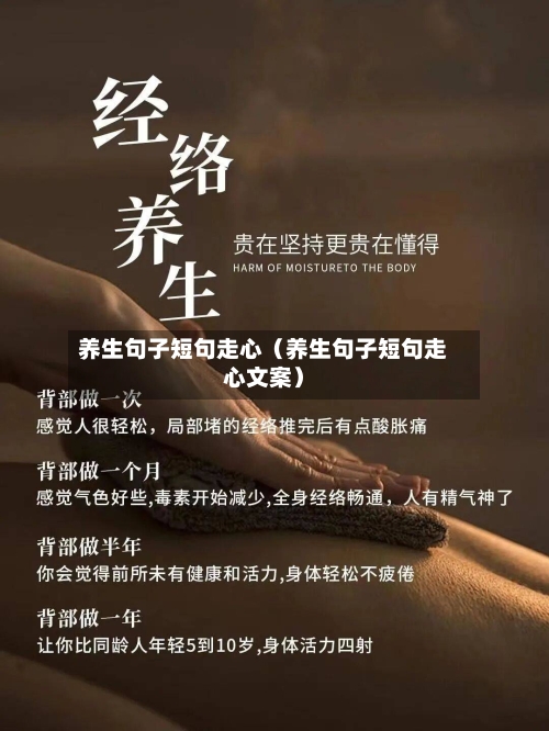 养生句子短句走心（养生句子短句走心文案）