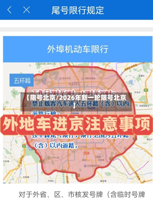 【限号北京/2026年新一轮限号北京】