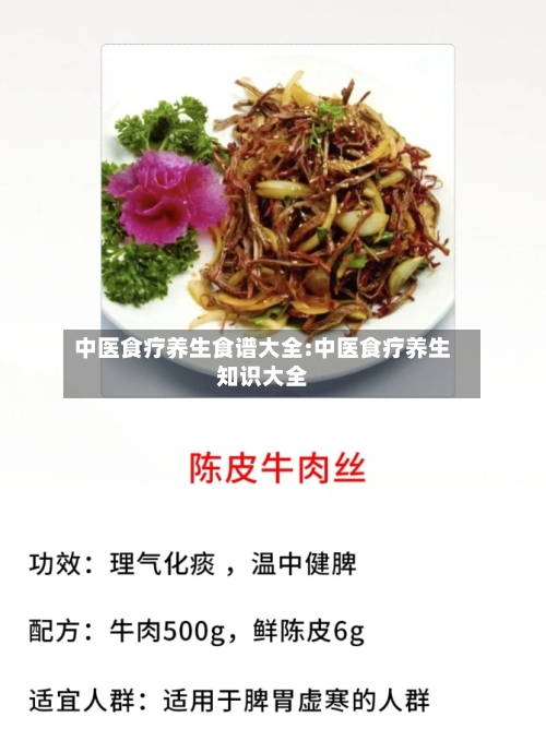 中医食疗养生食谱大全:中医食疗养生知识大全