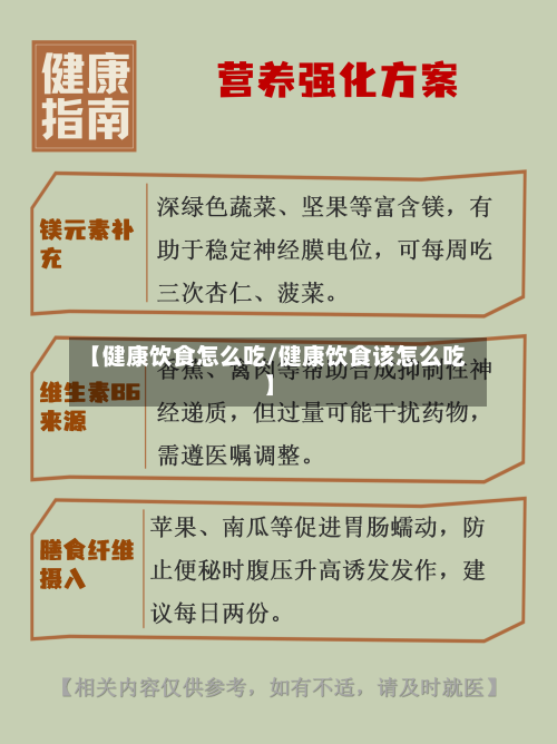 【健康饮食怎么吃/健康饮食该怎么吃】