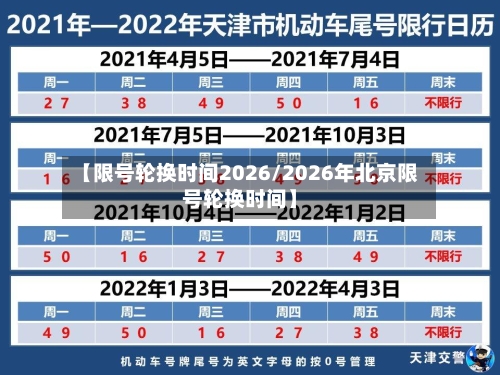 【限号轮换时间2026/2026年北京限号轮换时间】