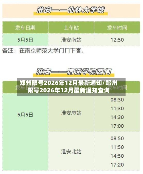 郑州限号2026年12月最新通知/郑州限号2026年12月最新通知查询-第1张图片