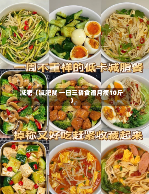 减肥（减肥餐 一日三餐食谱月瘦10斤）