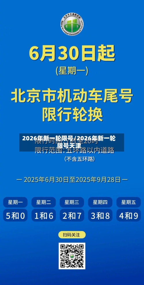 2026年新一轮限号/2026年新一轮限号天津