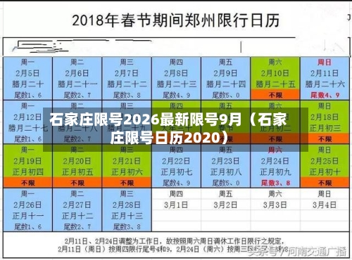 石家庄限号2026最新限号9月（石家庄限号日历2020）
