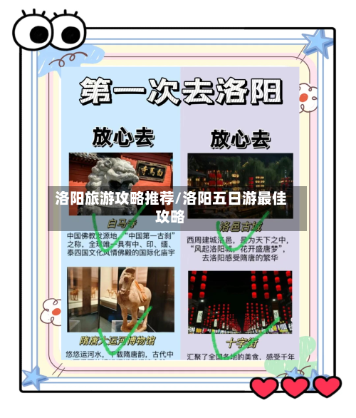 洛阳旅游攻略推荐/洛阳五日游最佳攻略