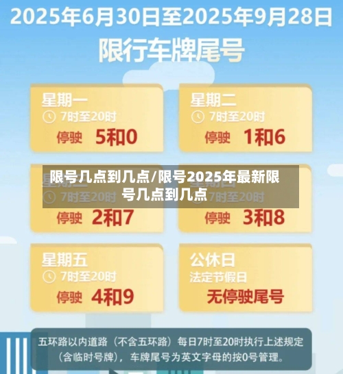 限号几点到几点/限号2025年最新限号几点到几点-第1张图片