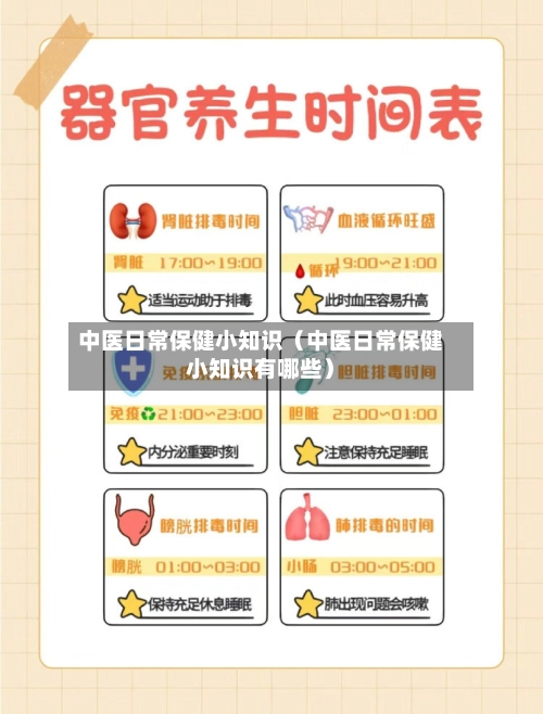 中医日常保健小知识(中医日常保健小知识有哪些)-第1张图片