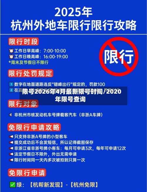 限号2026年4月最新限号时间/2020年限号查询-第1张图片