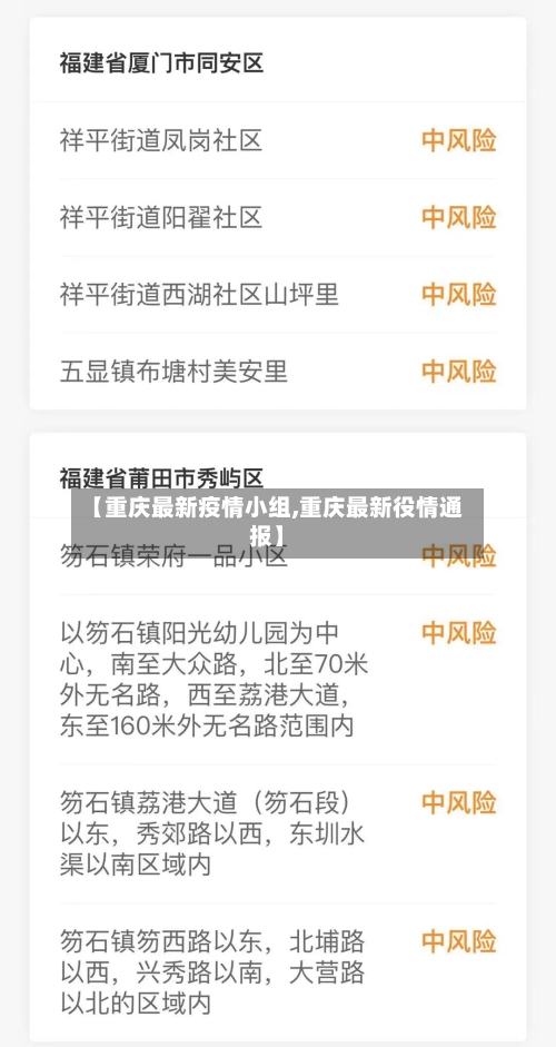 【重庆最新疫情小组,重庆最新役情通报】-第1张图片