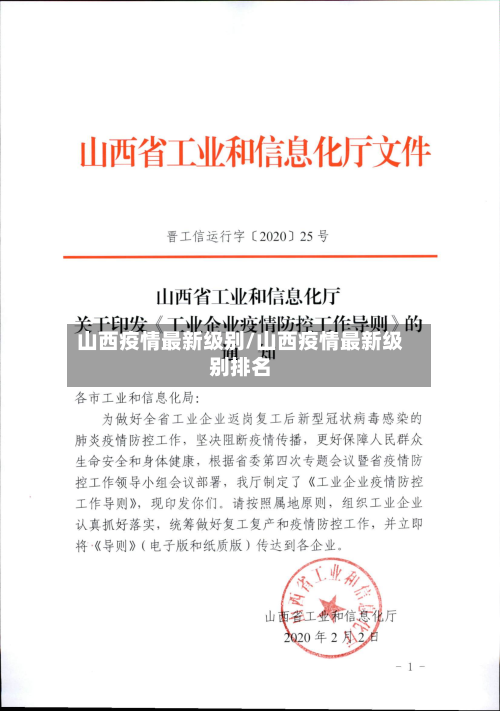 山西疫情最新级别/山西疫情最新级别排名-第1张图片