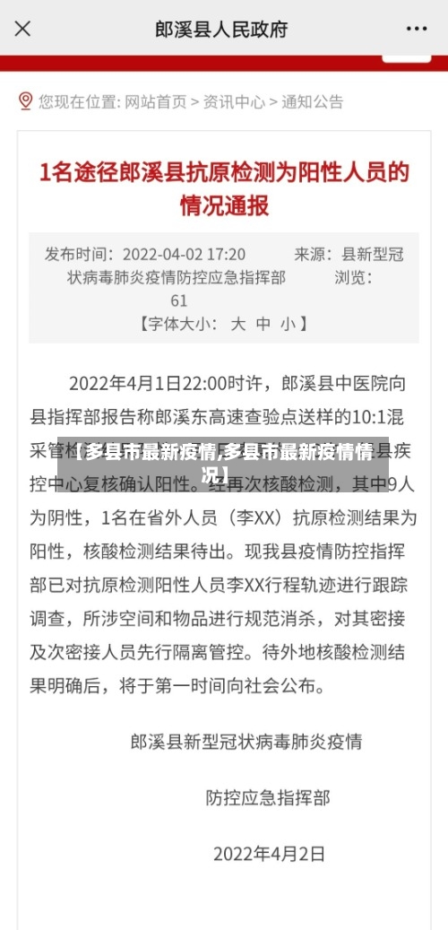 【多县市最新疫情,多县市最新疫情情况】-第1张图片