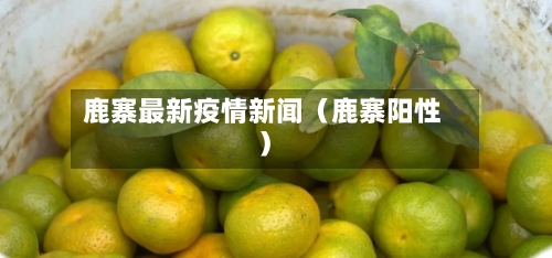 鹿寨最新疫情新闻(鹿寨阳性)-第1张图片
