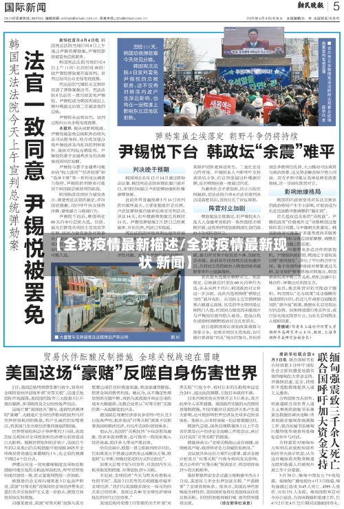 【全球疫情最新描述/全球疫情最新现状 新闻】-第1张图片