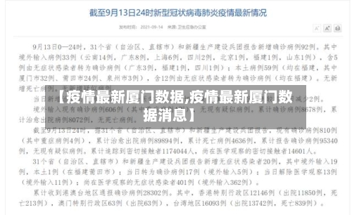 【疫情最新厦门数据,疫情最新厦门数据消息】-第1张图片