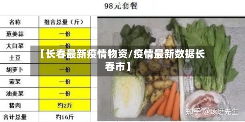 【长春最新疫情物资/疫情最新数据长春市】-第1张图片