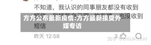 方方公布最新疫情:方方最新接受外媒专访-第1张图片