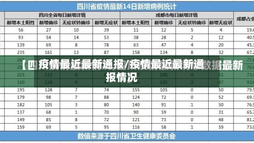 疫情最近最新通报/疫情最近最新通报情况-第1张图片