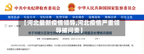 【河北最新疫情领导,河北疫情严重领导被问责】-第1张图片
