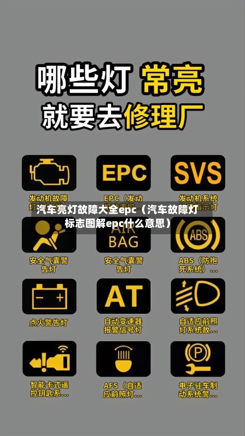 汽车亮灯故障大全epc（汽车故障灯标志图解epc什么意思）-第1张图片