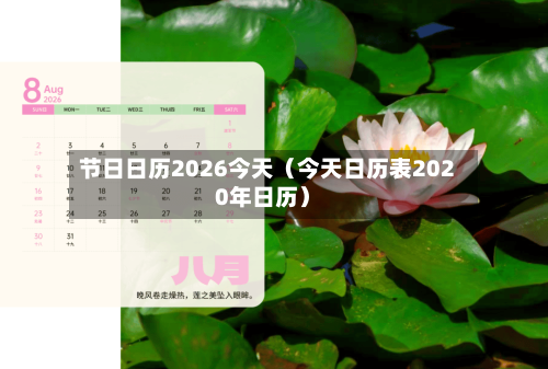 节日日历2026今天(今天日历表2020年日历)-第1张图片