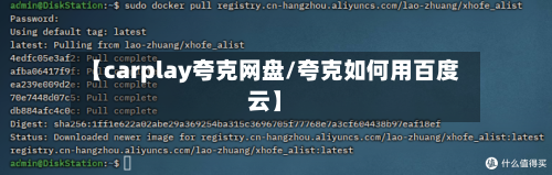 【carplay夸克网盘/夸克如何用百度云】-第1张图片