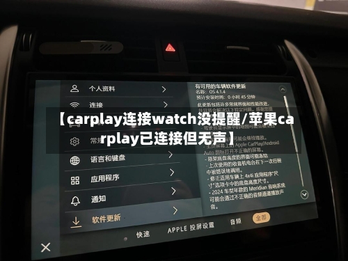 【carplay连接watch没提醒/苹果carplay已连接但无声】-第1张图片