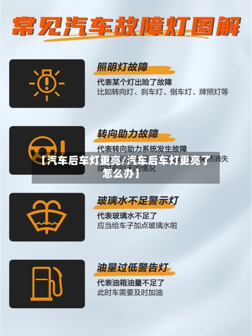 【汽车后车灯更亮/汽车后车灯更亮了怎么办】-第1张图片