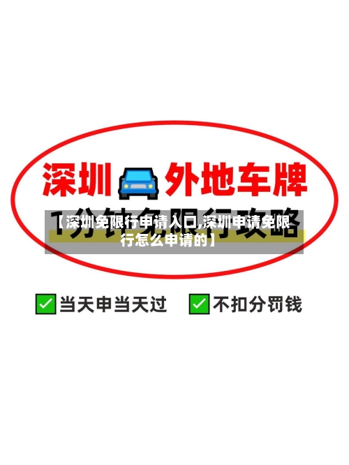 【深圳免限行申请入口,深圳申请免限行怎么申请的】-第1张图片
