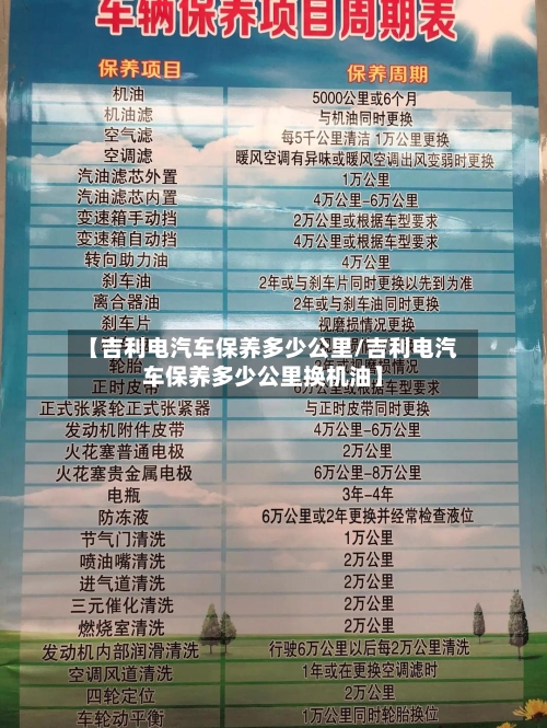 【吉利电汽车保养多少公里/吉利电汽车保养多少公里换机油】-第1张图片