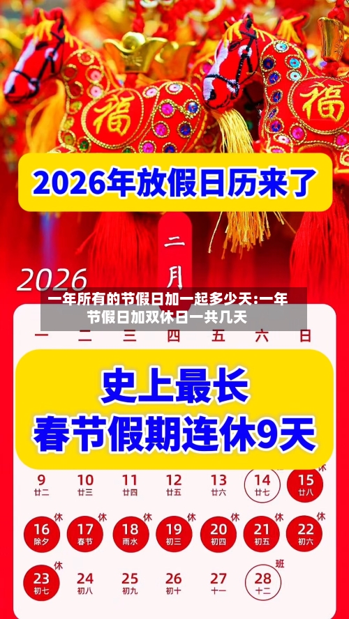 一年所有的节假日加一起多少天:一年节假日加双休日一共几天-第1张图片
