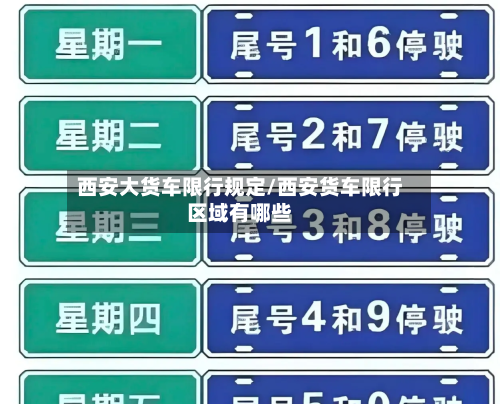 西安大货车限行规定/西安货车限行区域有哪些-第1张图片